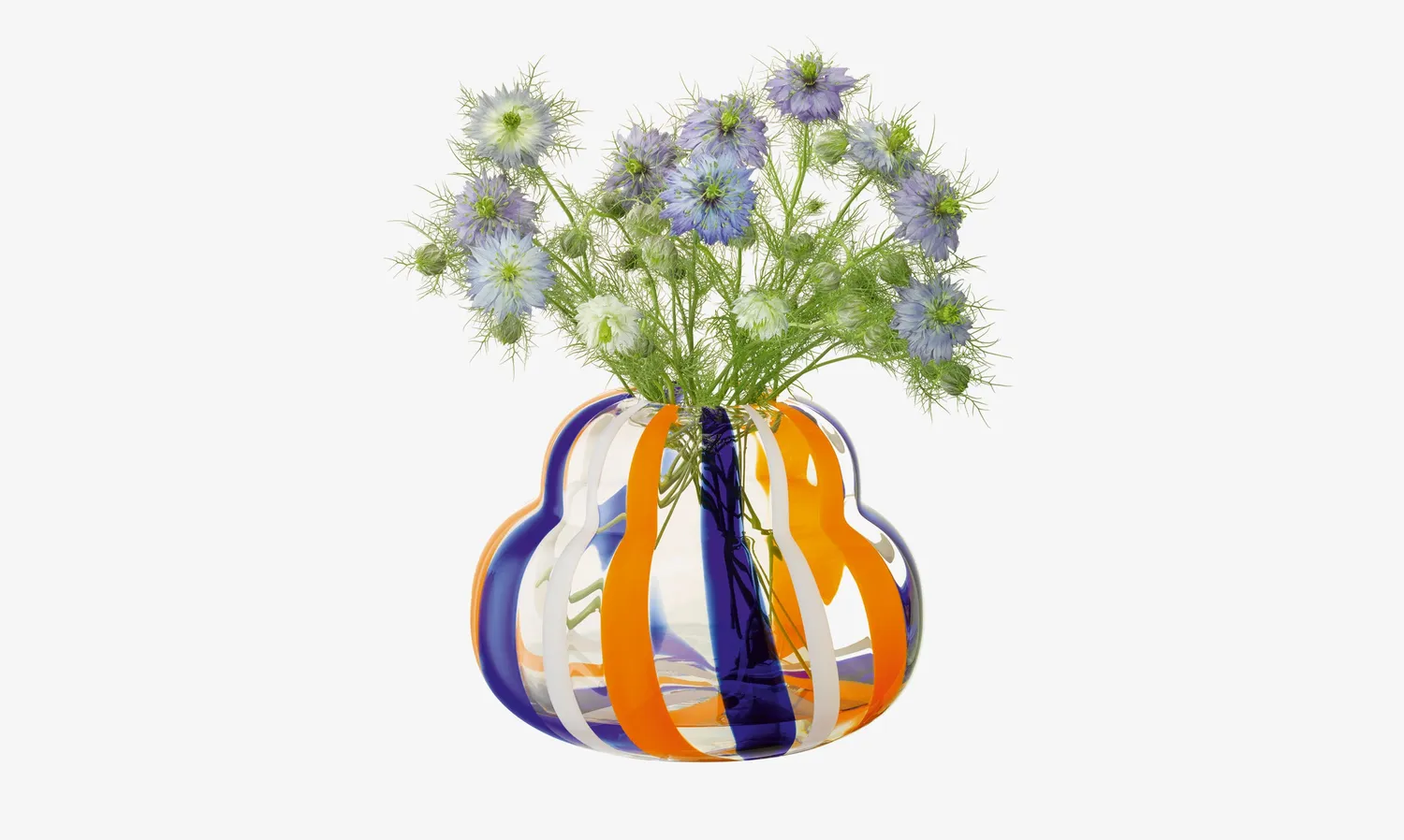 LSA Folk vase mundblæst glas blomstervase