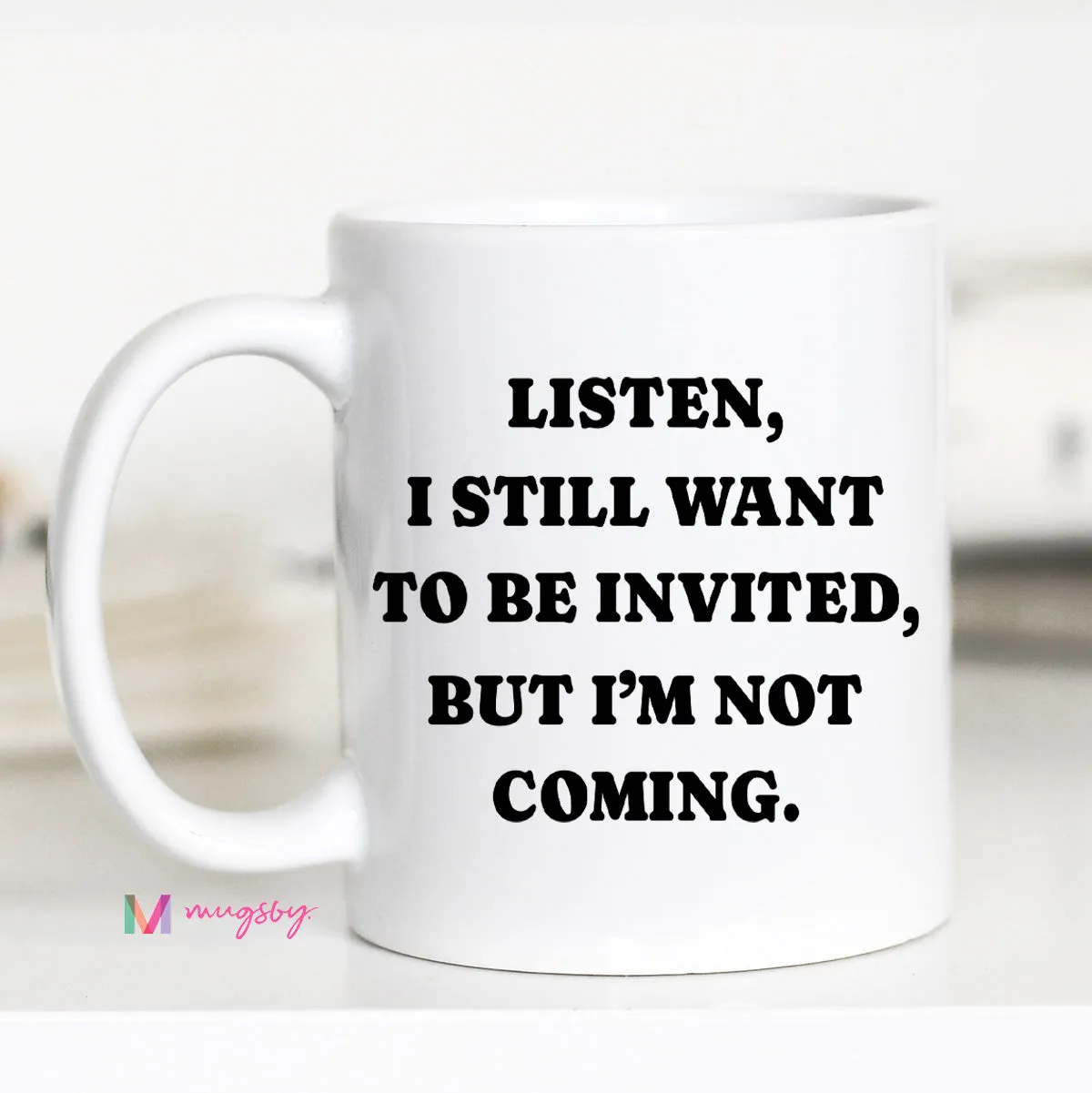 Mugsby Introvert kop 325 ml hvid introvert