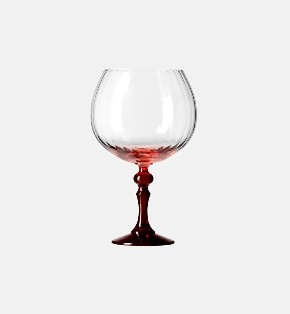 Krosno Ombré ginglas 660 ml med rød stilk