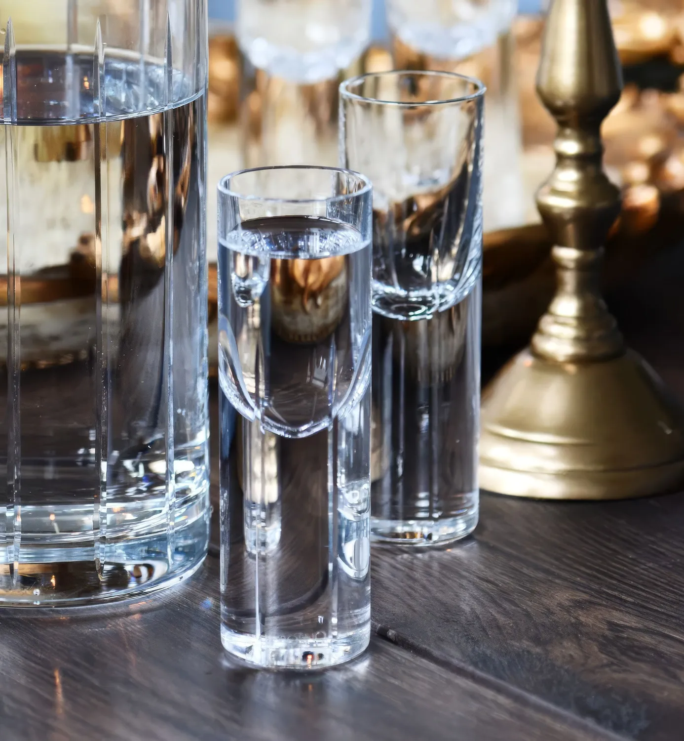Krosno vodkaglas 30 ml 4 stk slebet krystal