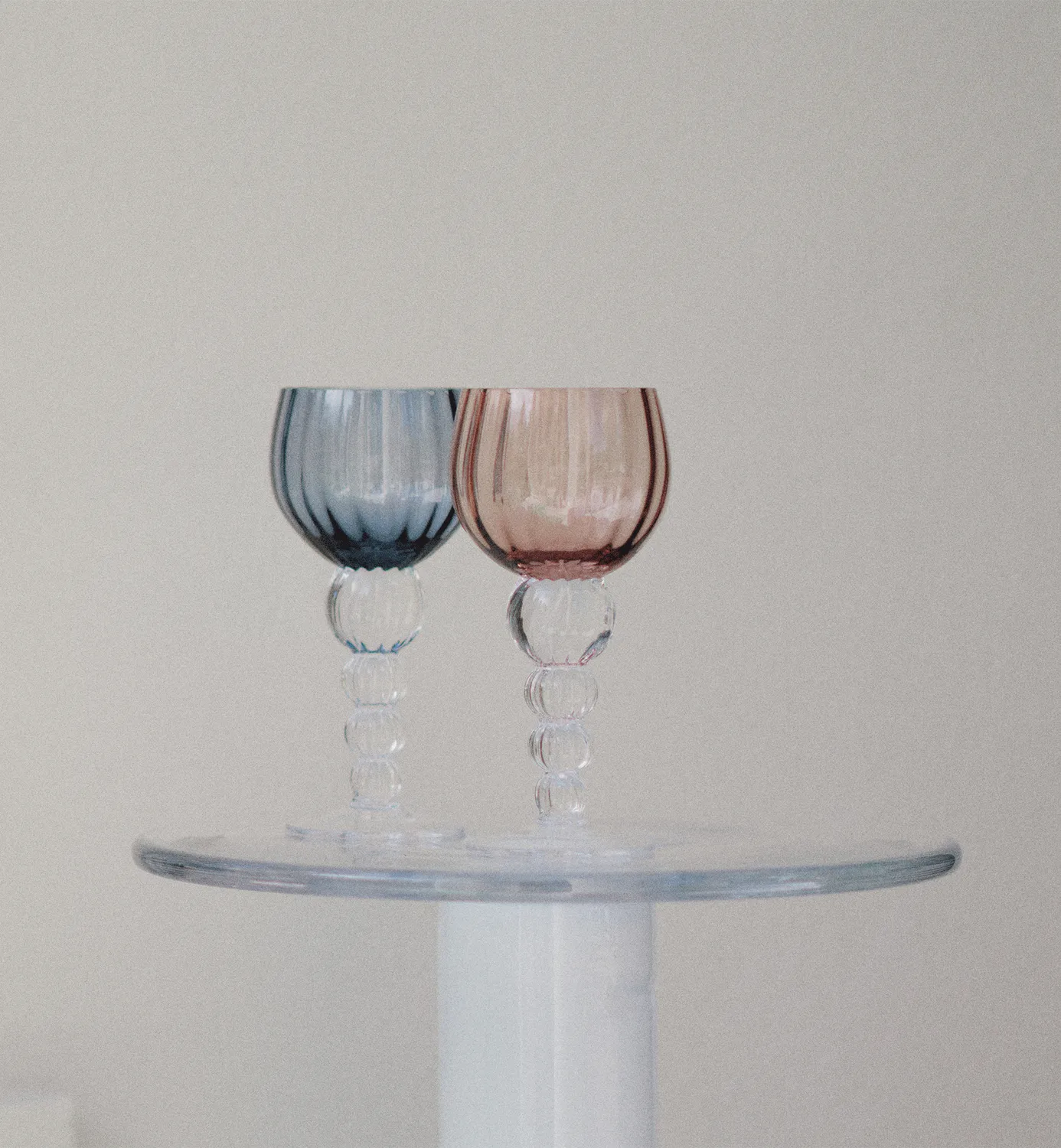 Krosno Mirel vinglas 350 ml navy riflet krystal