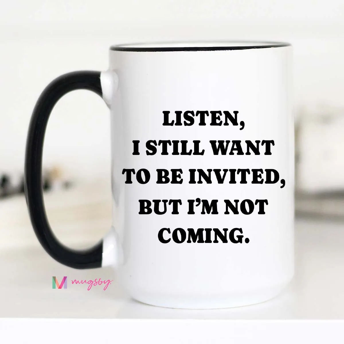Mugsby Introvert kop 325 ml hvid introvert