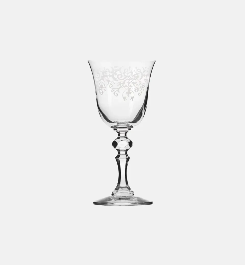 Krosno Krista Deco hvidvinsglas 180 ml slebet