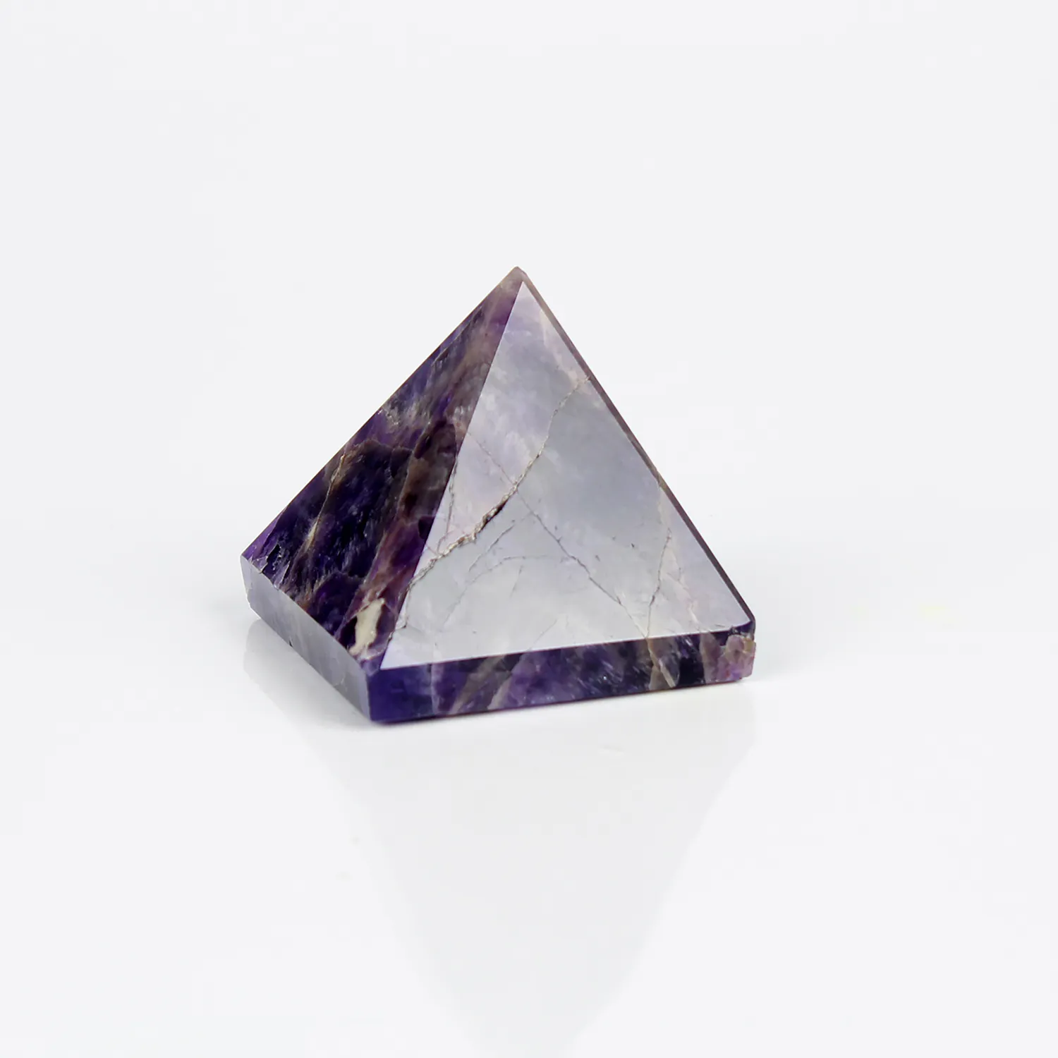 El'Cobre Amethyst pyramide krystal lilla sten