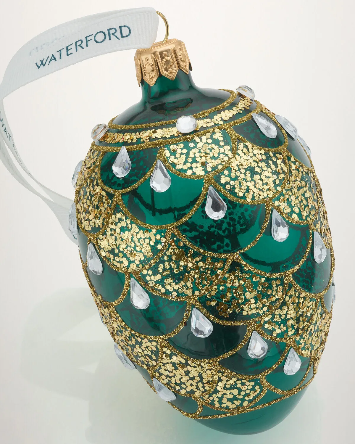 Waterford Holiday Heirlooms juleornament grøn guld