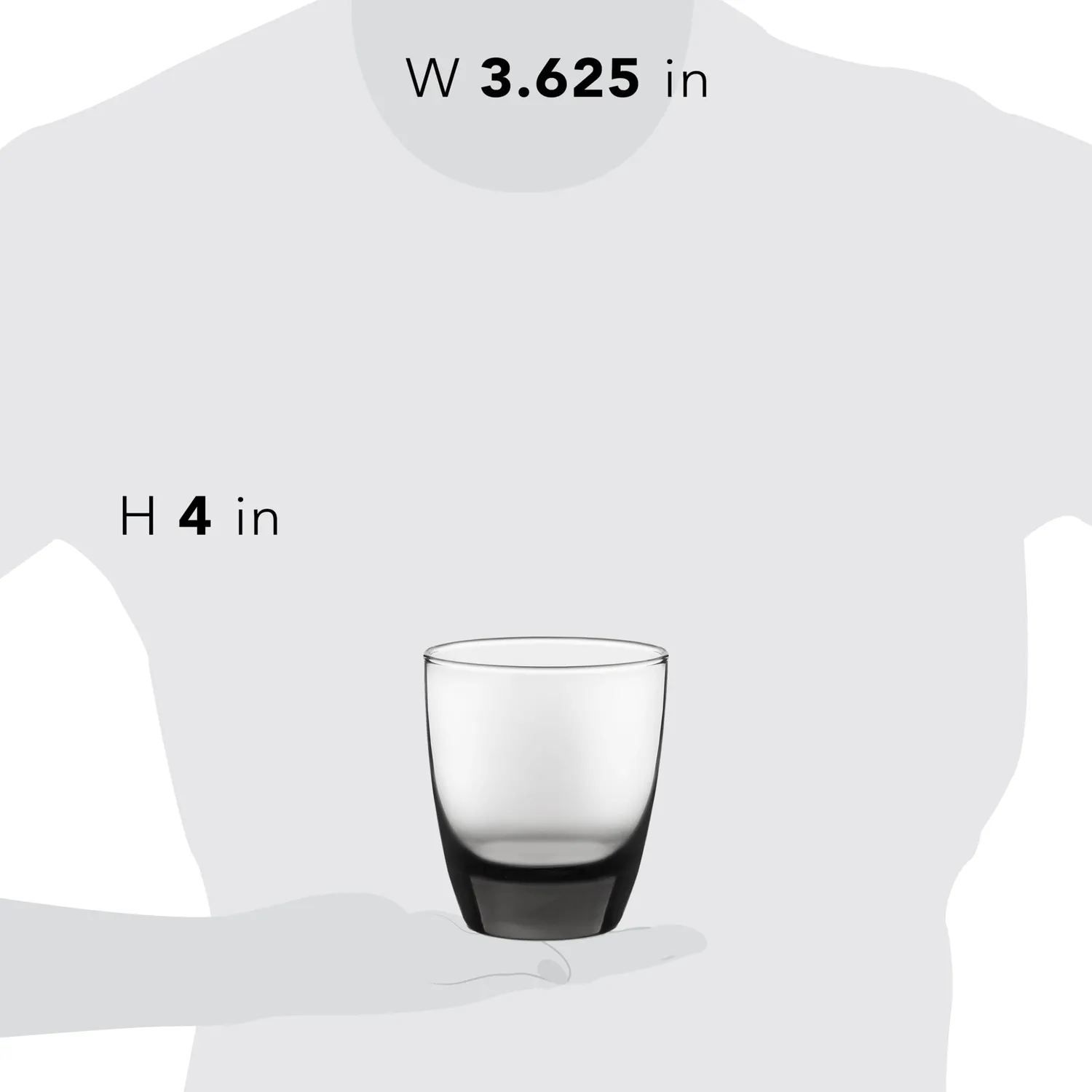 Libbey Classic 2152SM whiskyglas 12 stk 385 ml røgfarvet