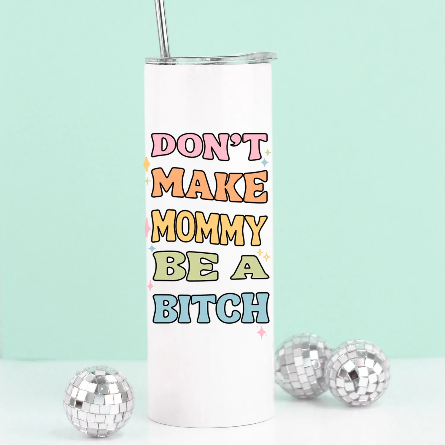 Mugsby Don't Make Mommy Be a Bitch termokop 591 ml sjov