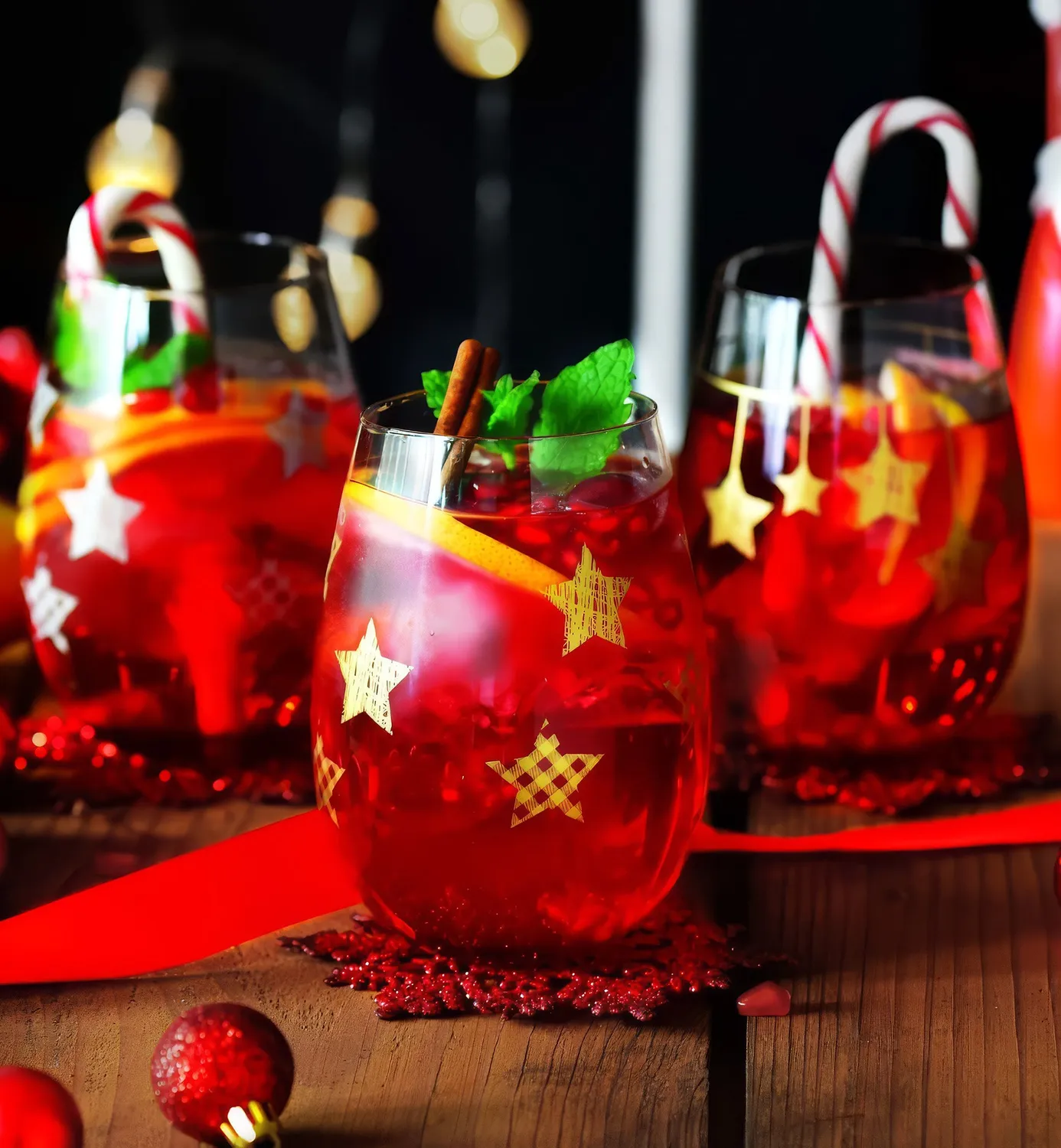 Krosno Star tumbler glas 500 ml guldstjerner