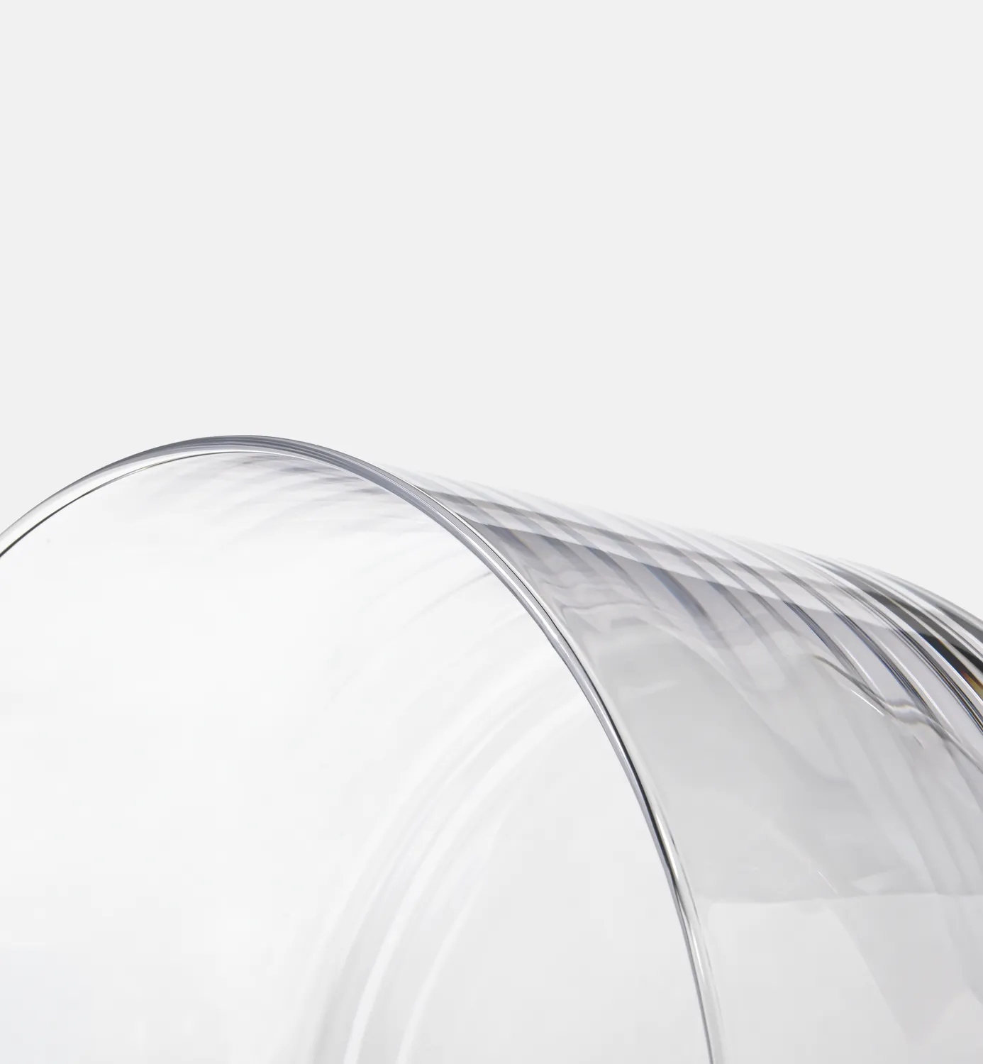 Krosno serveringsskål 24 cm klart glas håndformet