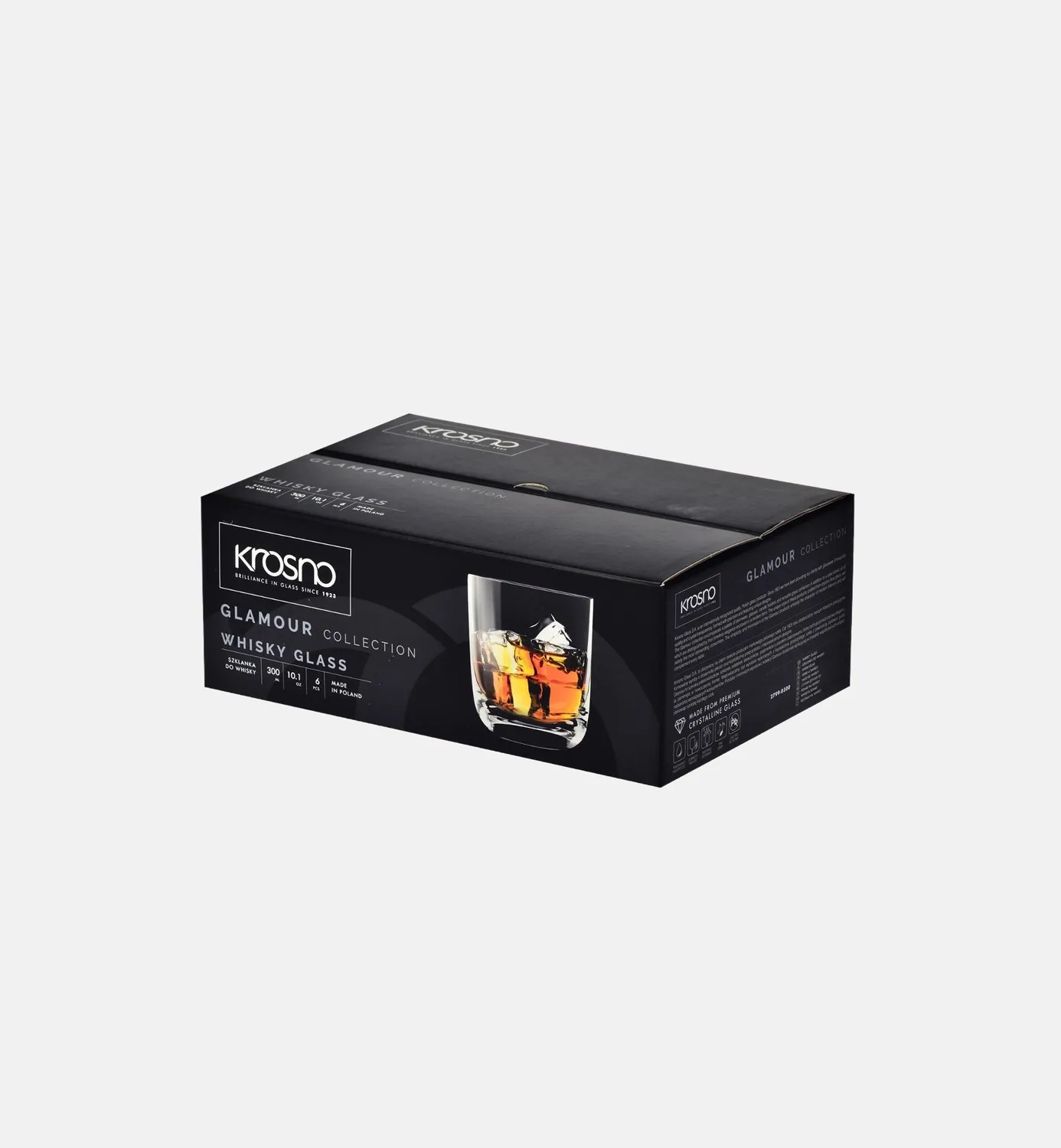 Krosno Glamour whiskyglas 300 ml krystal