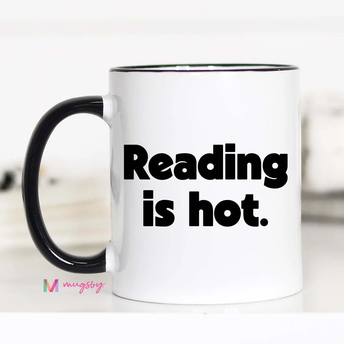 Mugsby Reading Is Hot kop 325 ml bog