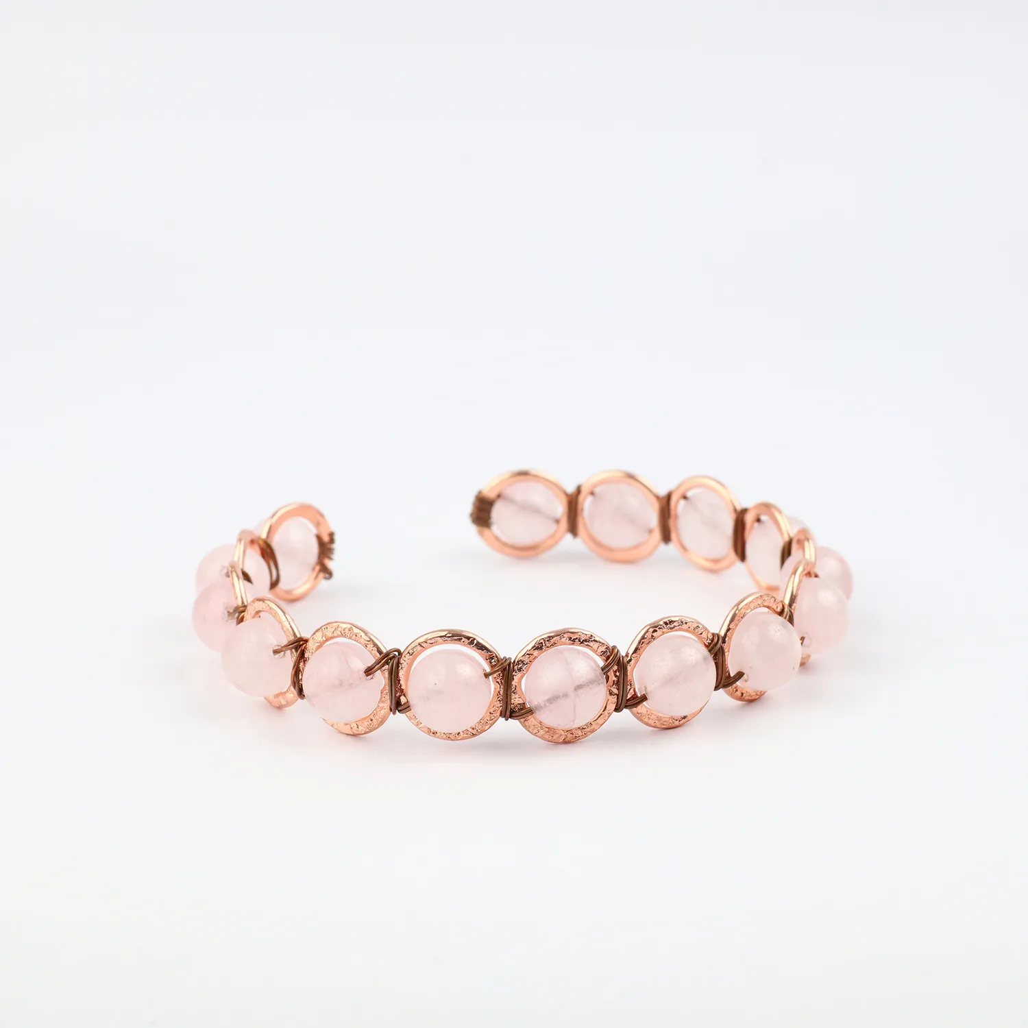 El'Cobre Rose Quartz armbånd kobber rosakvarts