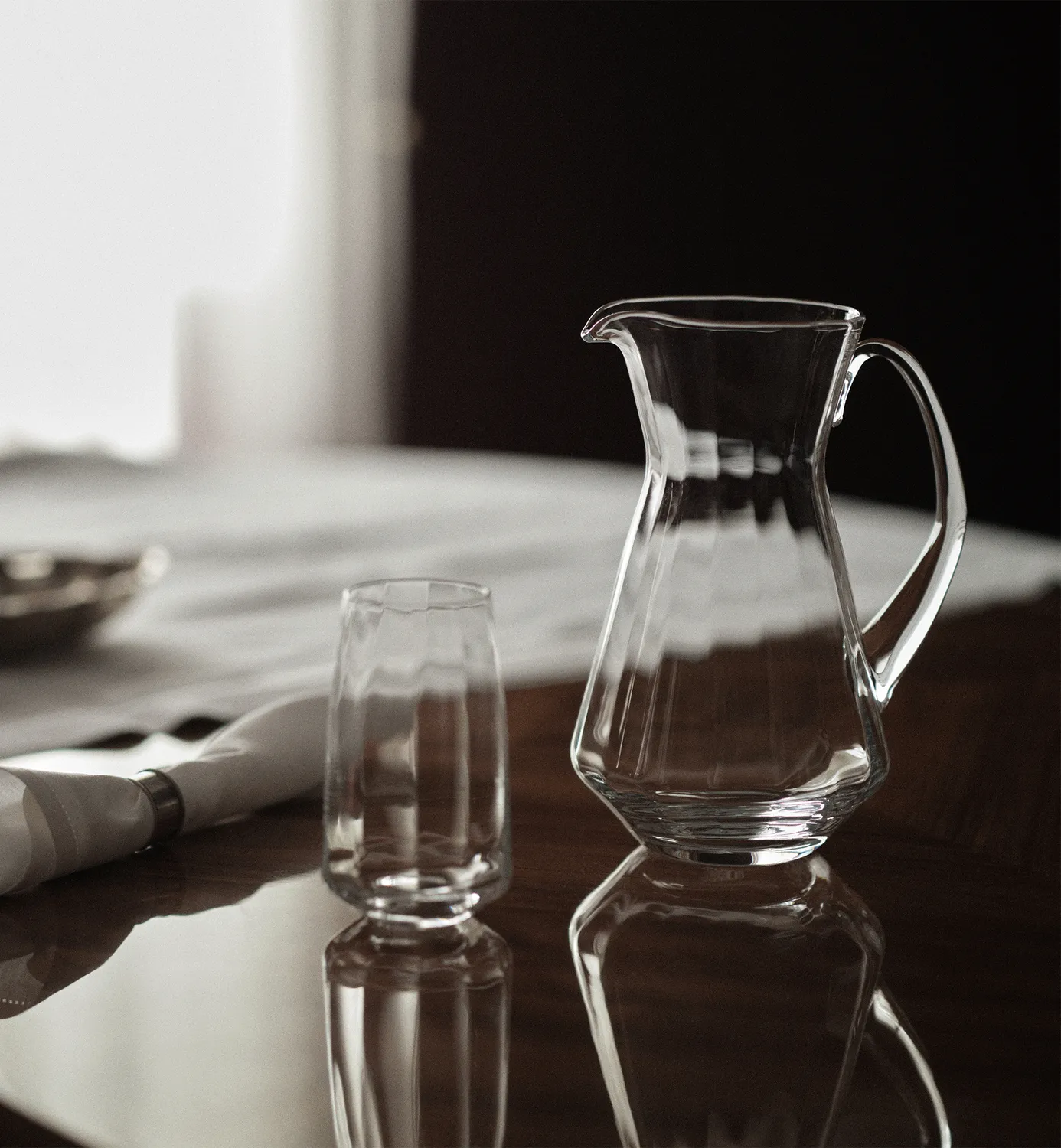 Krosno Heritage kande 1500 ml krystalglas riflet