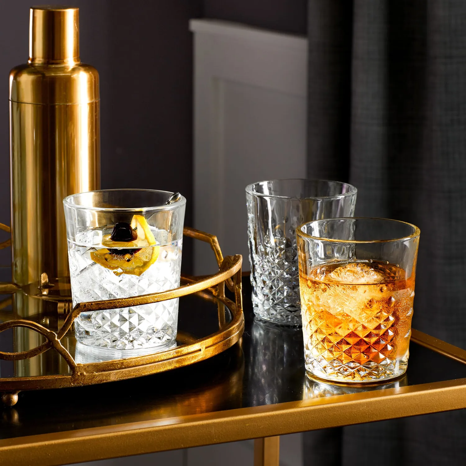 Libbey Carats double old fashioned whiskyglas 4 stk 355 ml