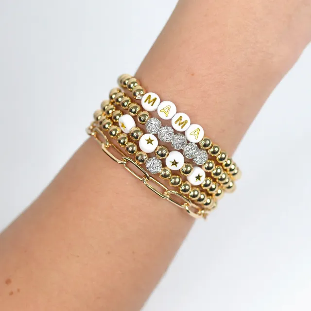 Mugsby Mama Gold Bracelet Set krus 325 ml sjov