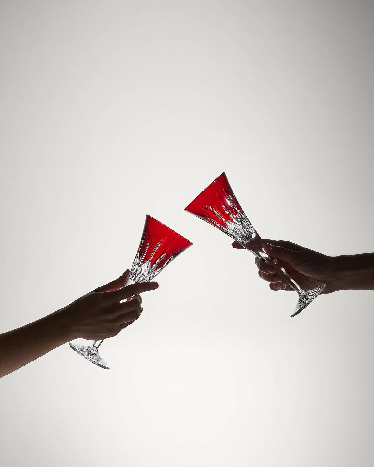 Waterford Lismore Red champagneglas 2 stk rød