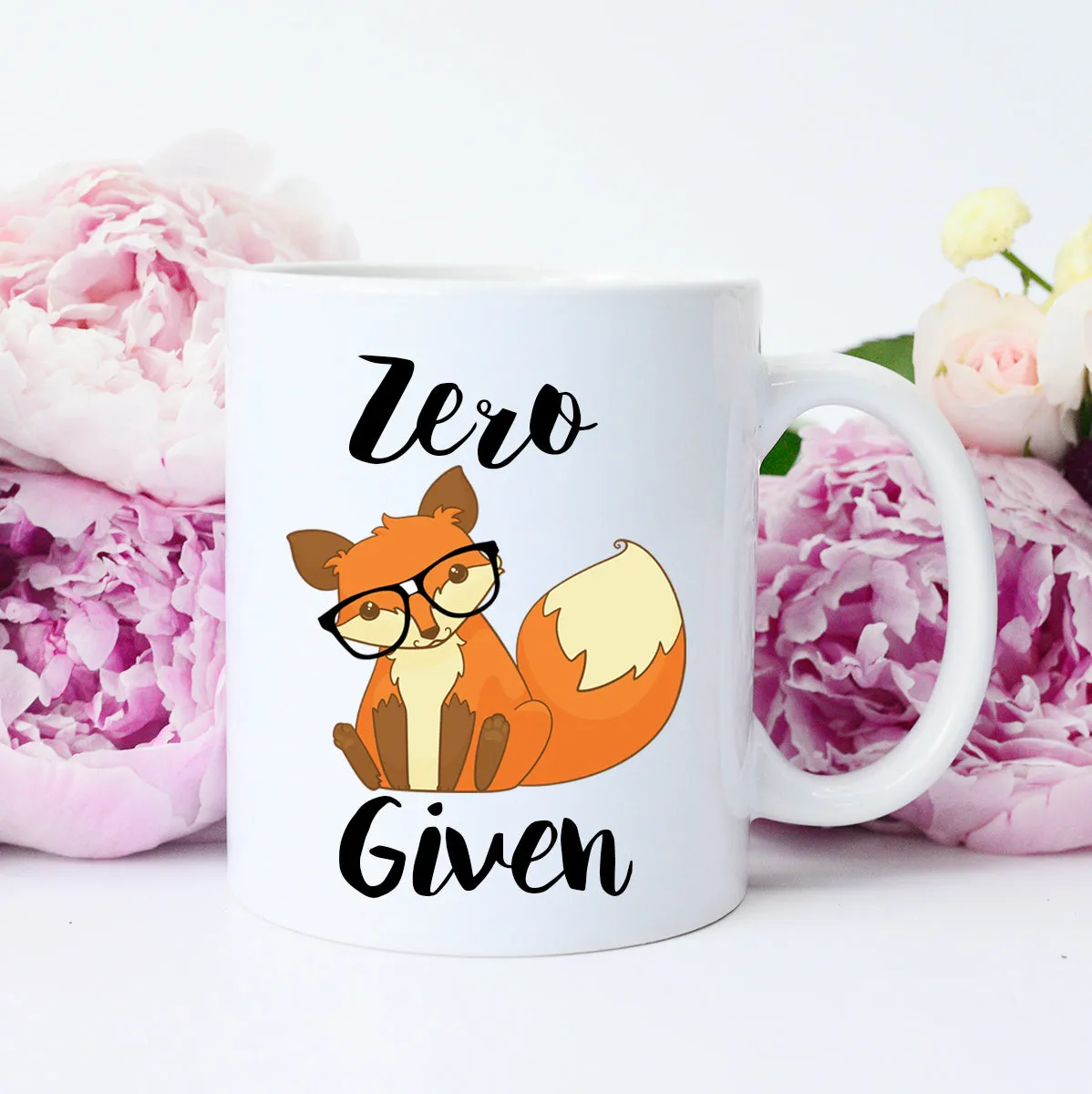 Mugsby Zero Fox Given kaffekrus 325 ml hvid sjov