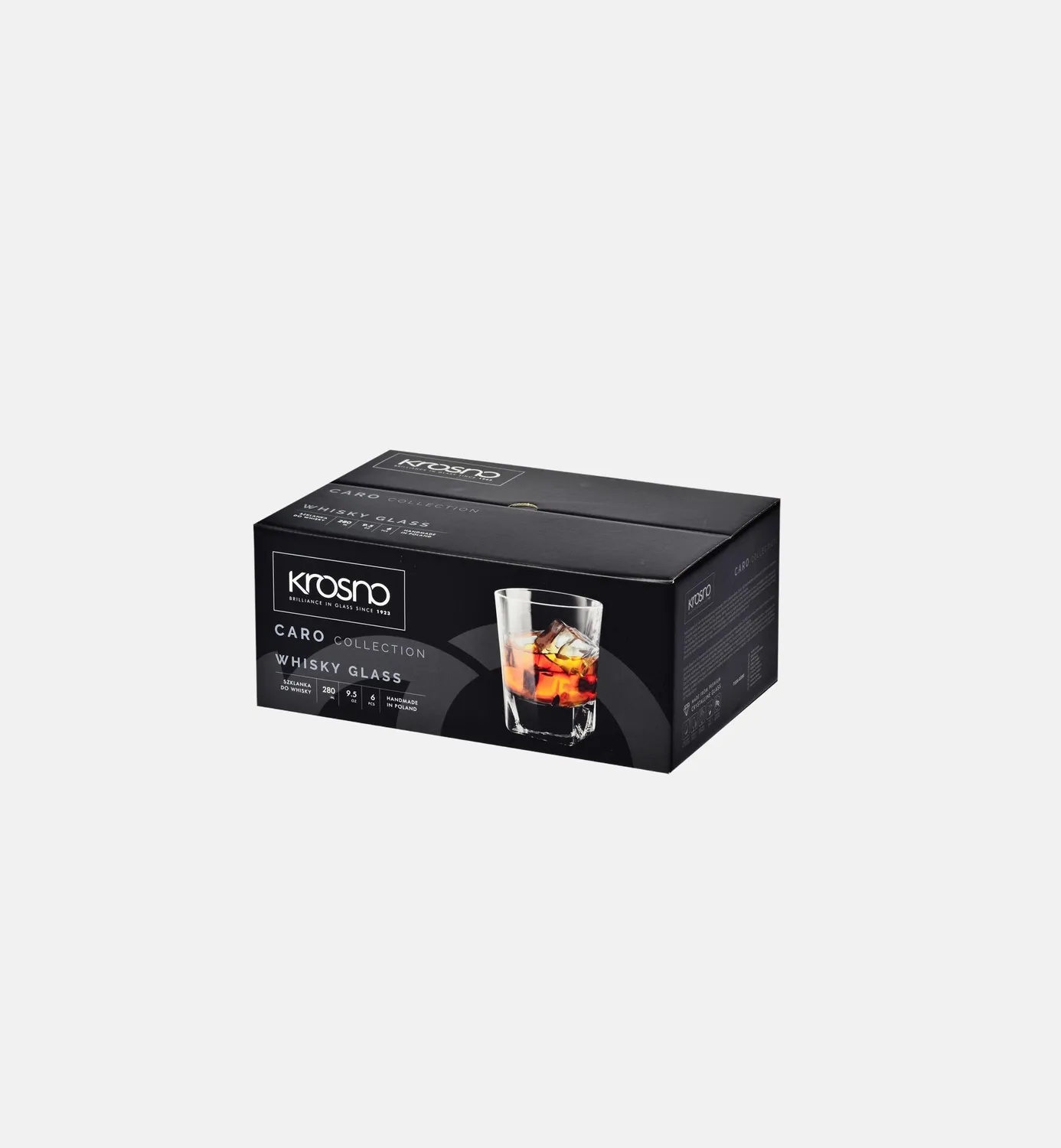 Krosno Caro whiskyglas 280 ml krystalglas