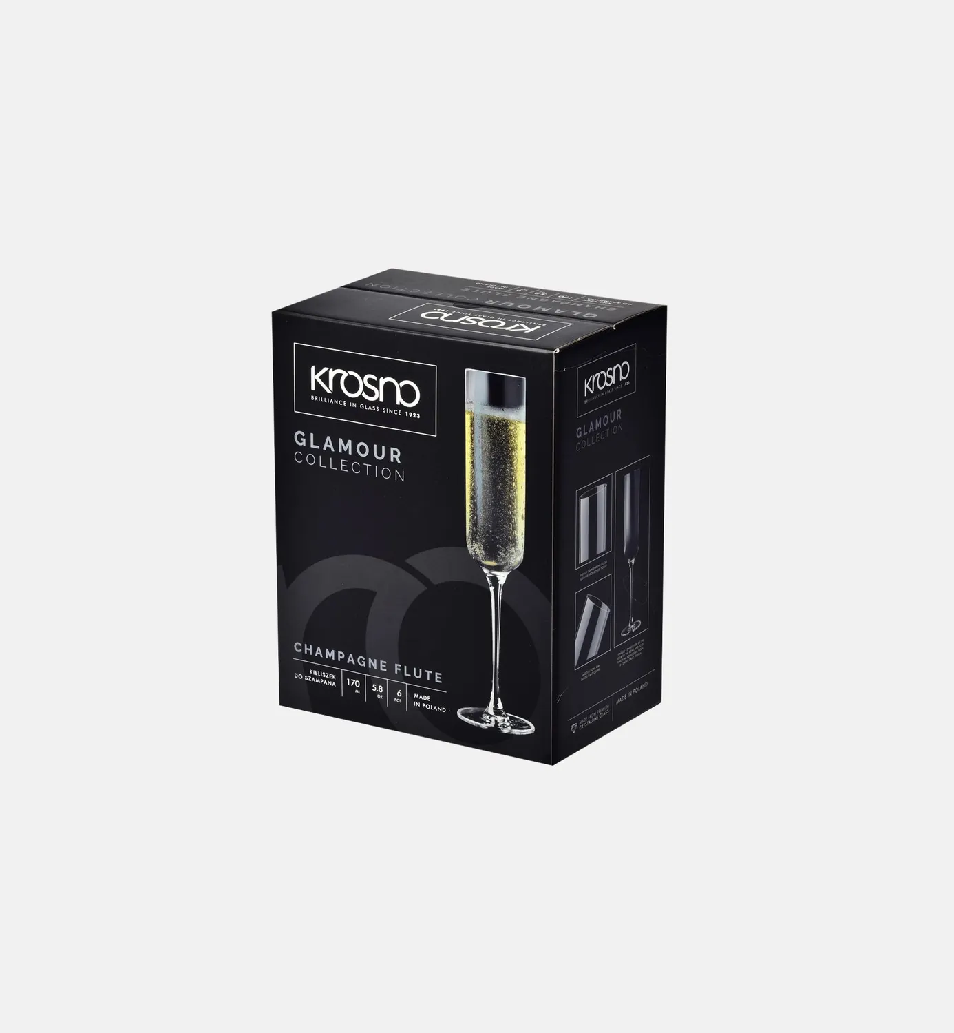 Krosno Glamour champagneglas 170 ml slank