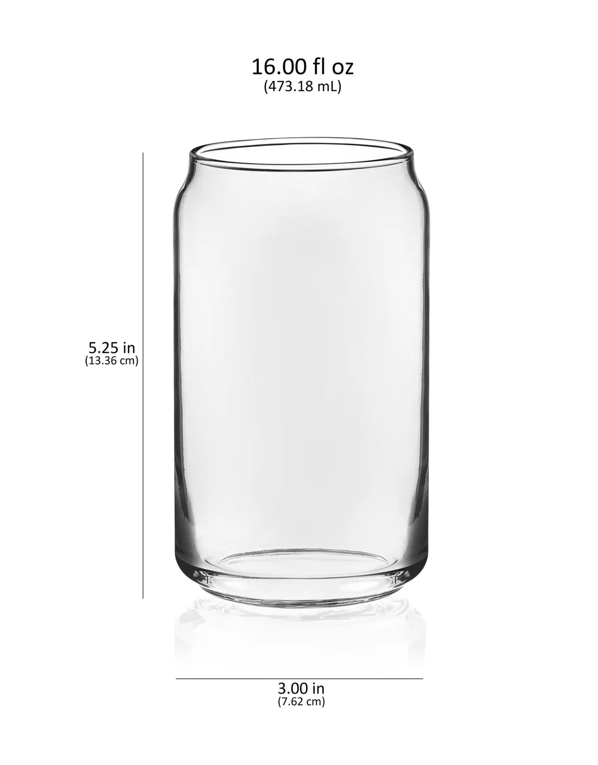 Libbey Classic Can Tumbler drikkeglas 4 stk 473 ml klart
