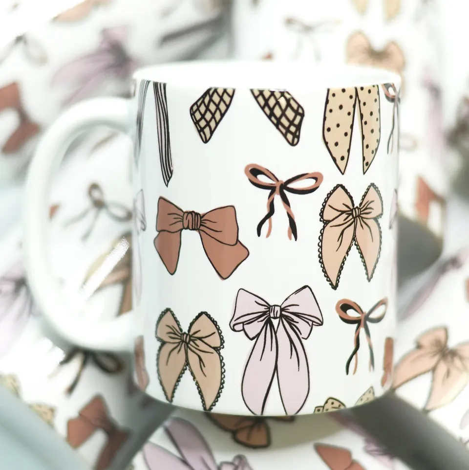 Mugsby Fall Bow Coquette kop 325 ml keramik
