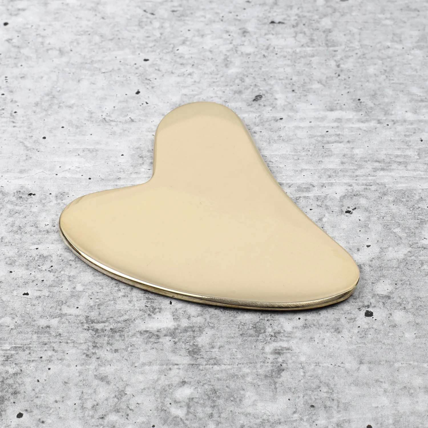 El'Cobre Deluxe Kansa Gua Sha hjerte ansigtsskraber bronze