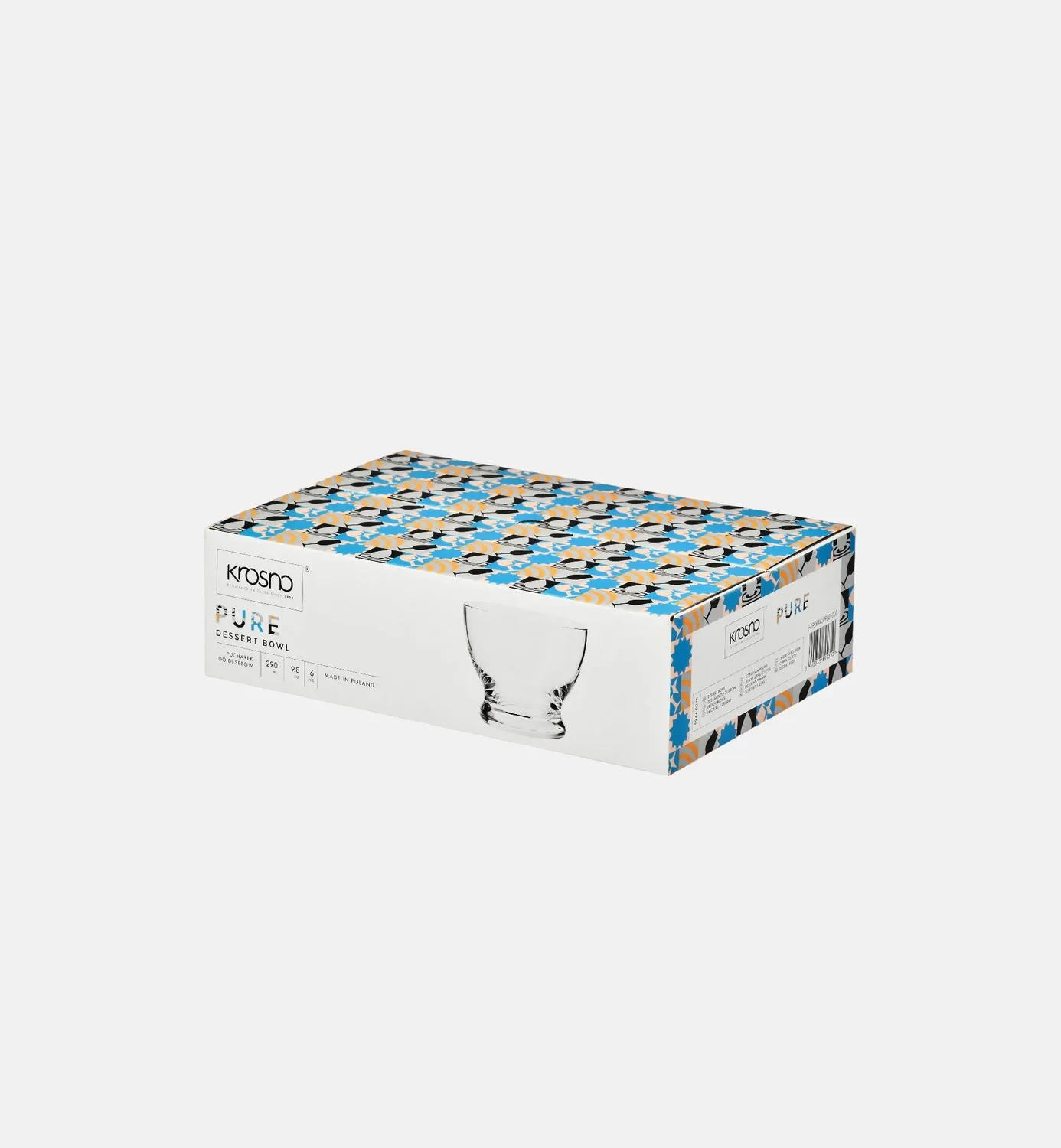 Krosno Pure dessertskål 260 ml glas til is