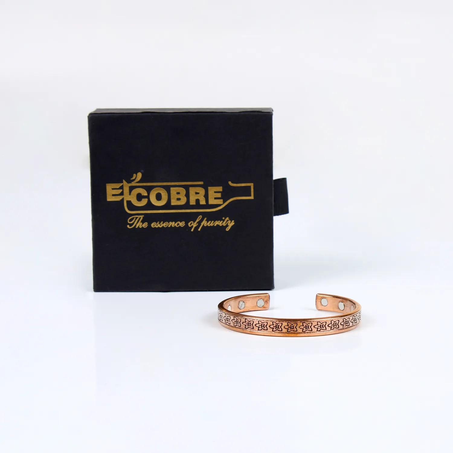 El'Cobre Design 37 kobberarmbånd magnet gaveæske