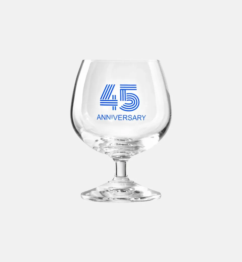 Krosno 45 års jubilæum cognacglas 230 ml blå