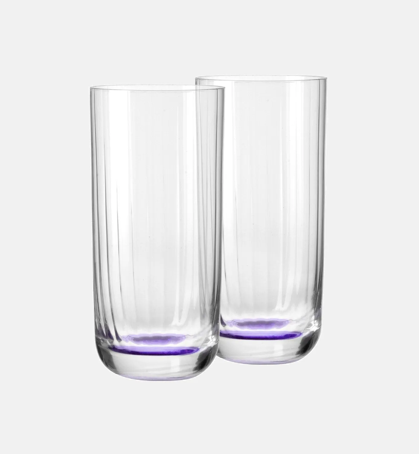 Krosno Bubble vandglas violet 360 ml riflet krystal