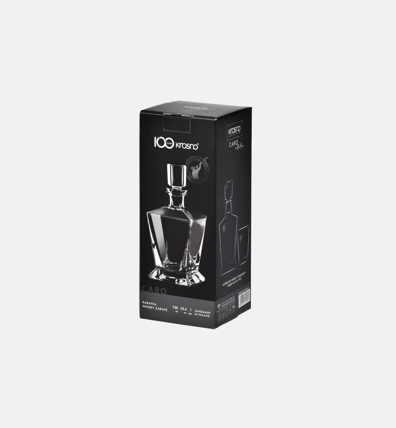 Krosno Caro whiskykaraffel 750 ml krystal