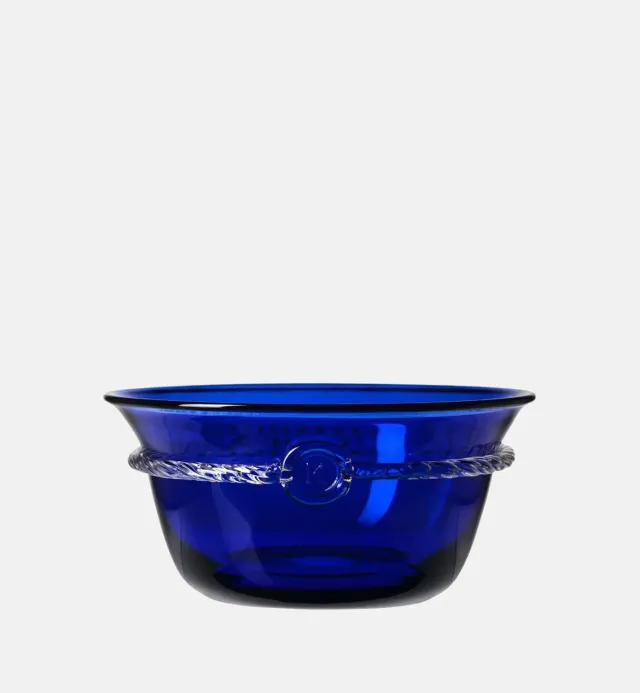 Krosno Aurelia serveringsskål kobolt 25 cm krystal
