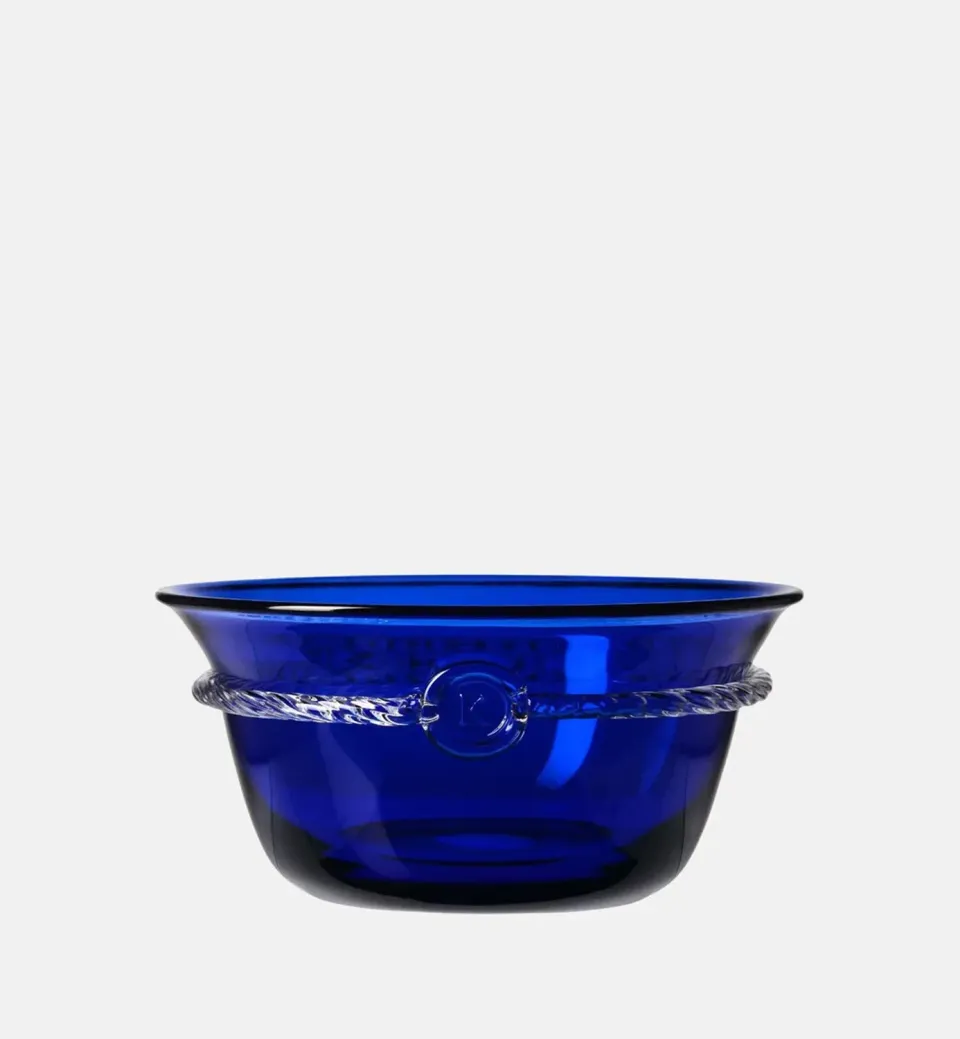 Krosno Aurelia serveringsskål kobolt 25 cm krystal