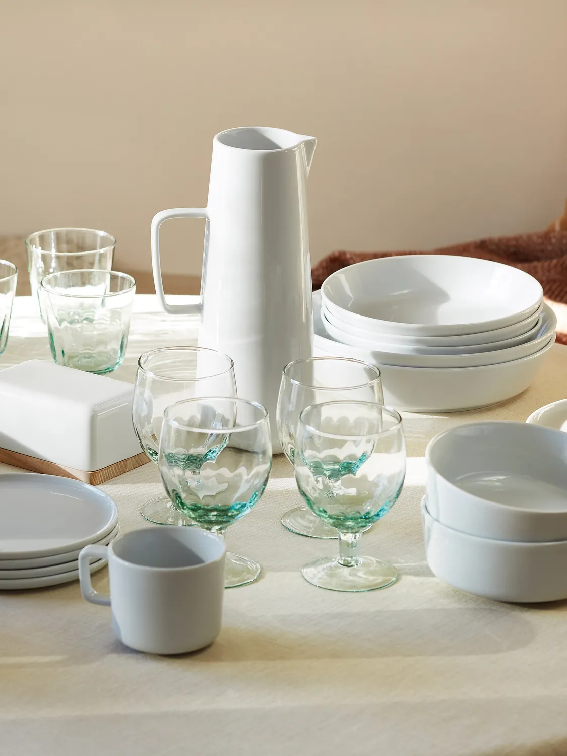 LSA Collective serveringsskål porcelæn stor