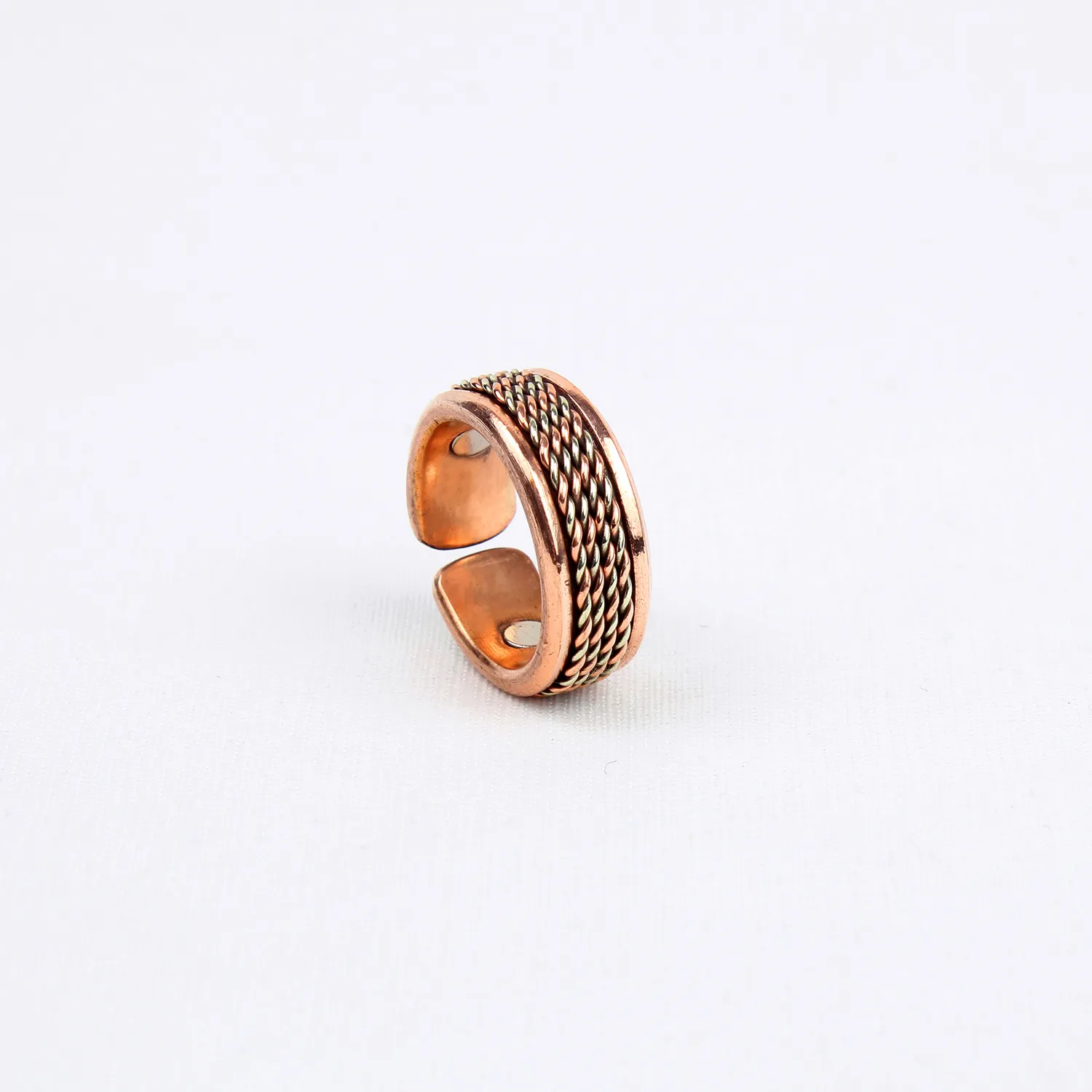 El'Cobre Design 12 kobberring med magnet justerbar
