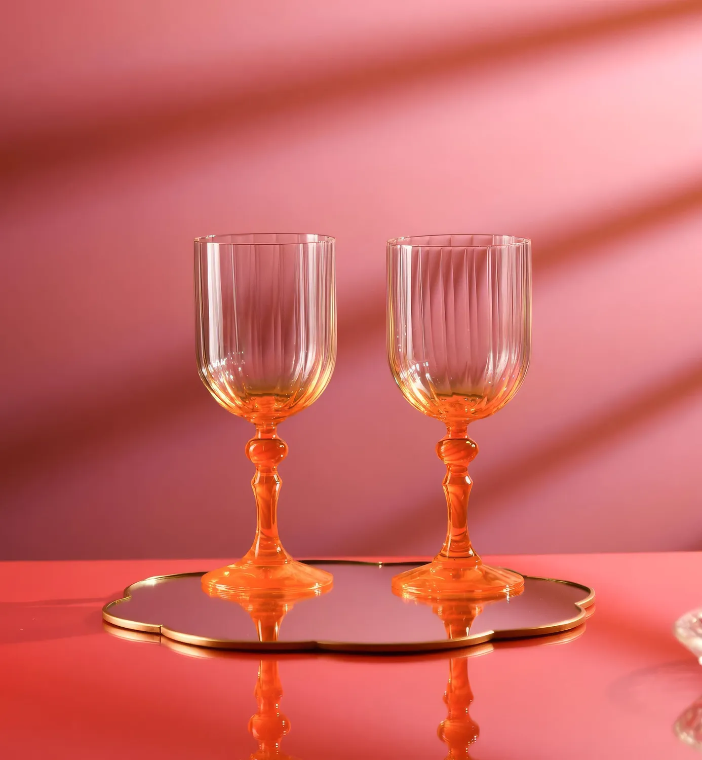 Krosno Ombré vinglas orange 300 ml