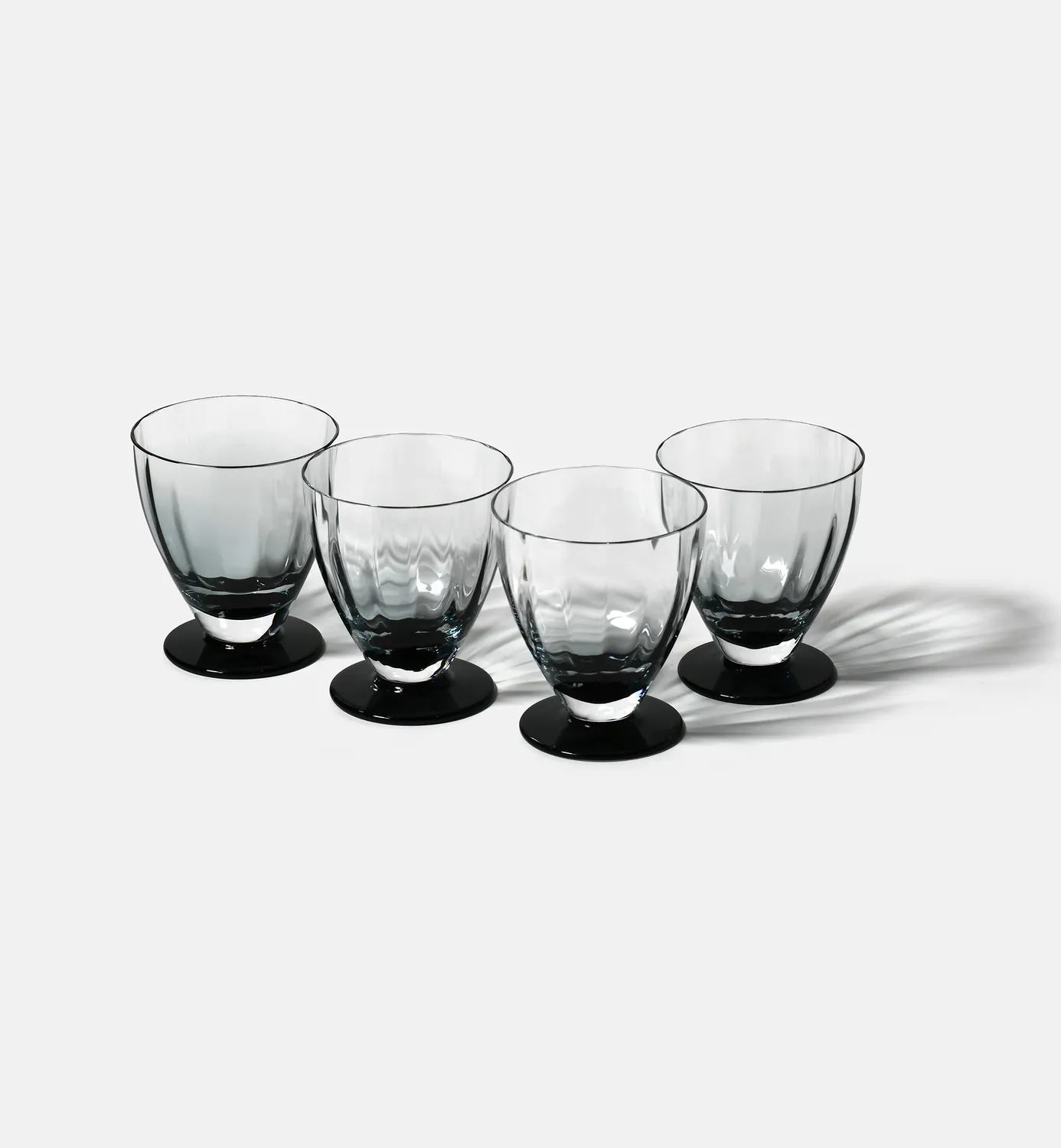 Krosno Ballerina dessertskåle 250 ml akvamarin 4 stk