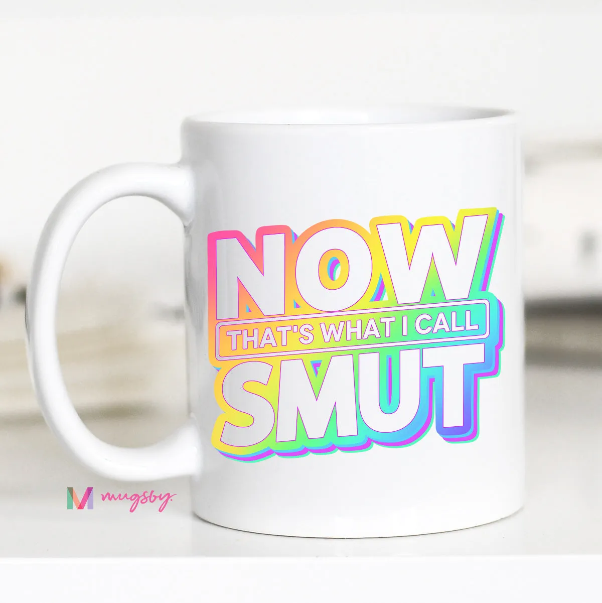 Mugsby Smut kop hvid keramik 325 ml bog