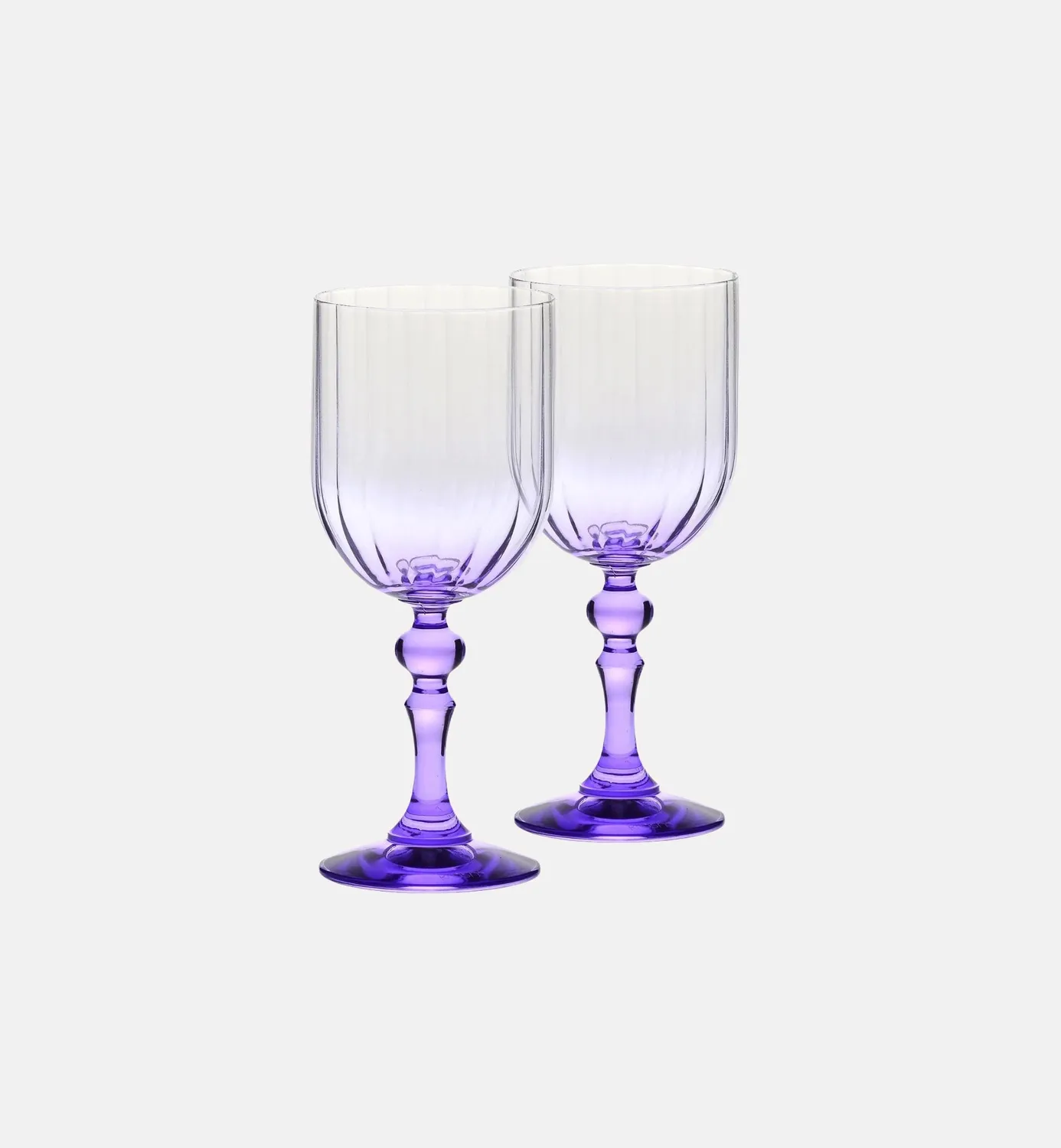 Krosno Ombré vinglas 300 ml med lilla stilk