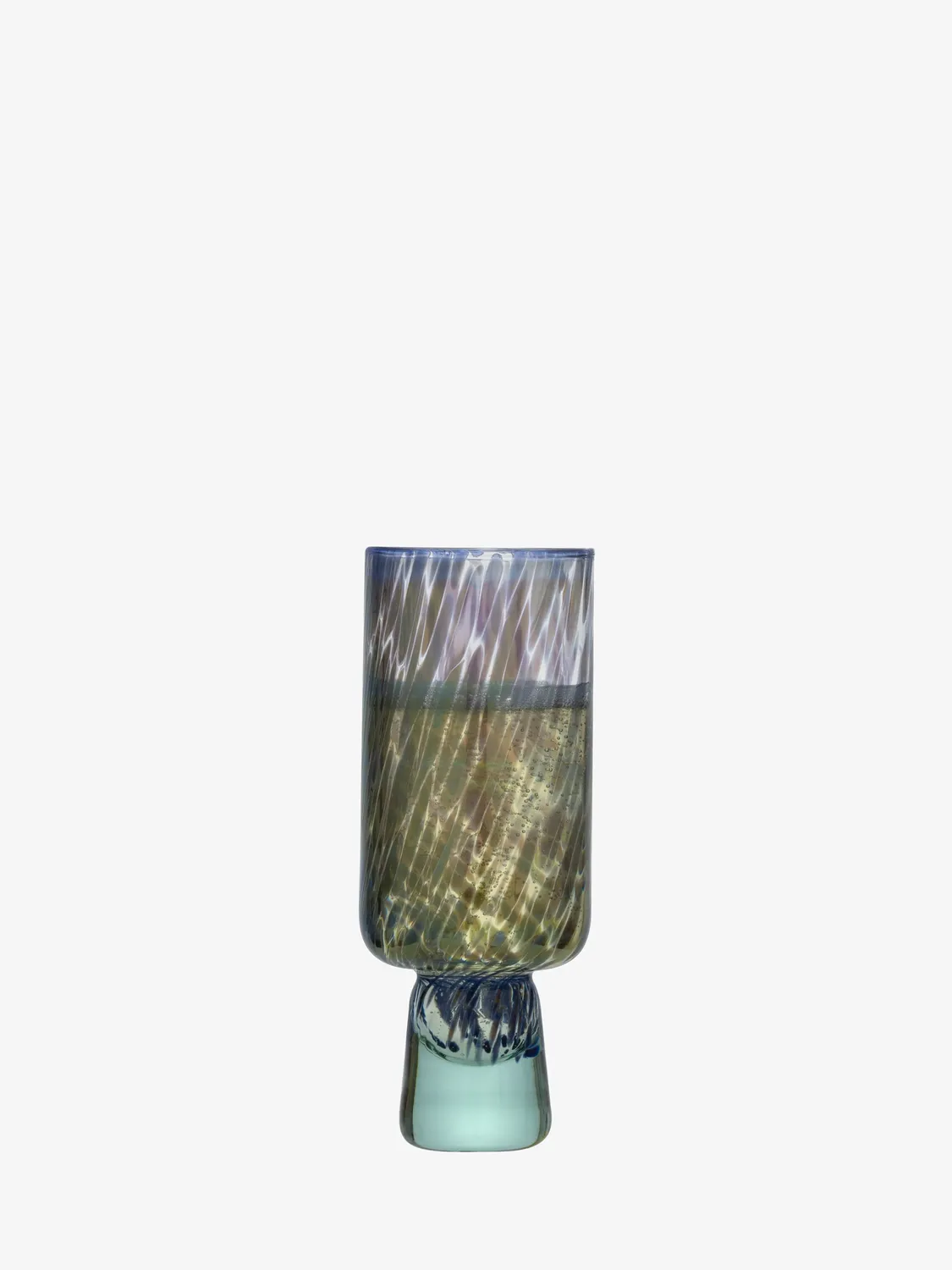 LSA Sea Glass champagneglas 2 stk fløjte grøn
