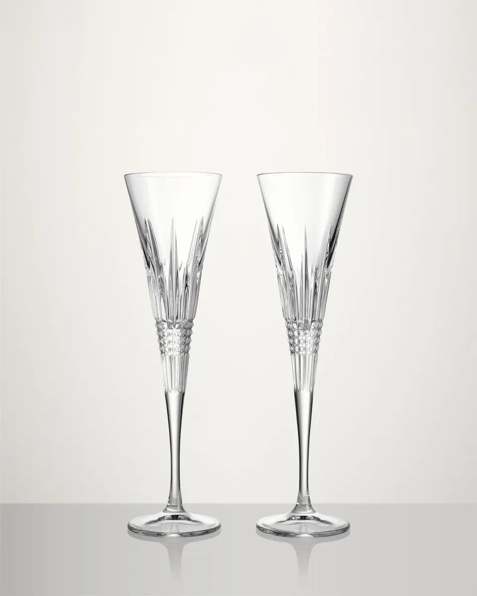 Waterford Lismore Diamond Toasting Flutes champagneglas 2 stk