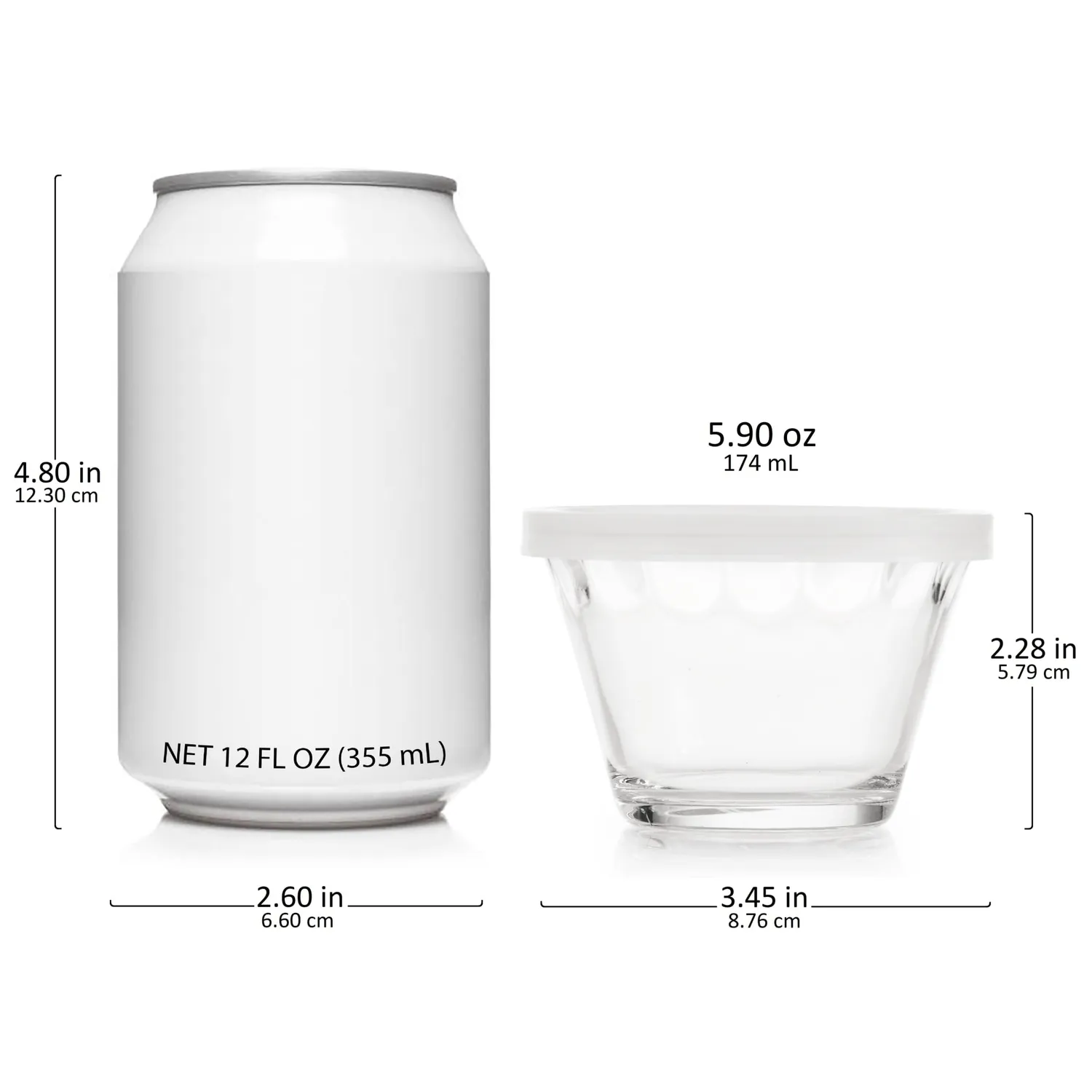 Libbey Baker's Basics muffinskål glas 8 stk med låg