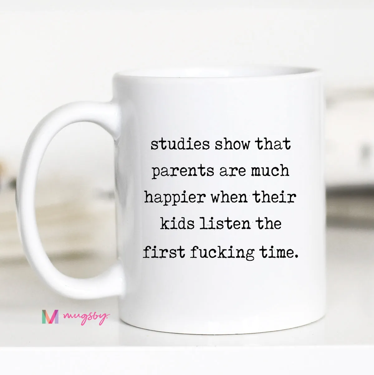 Mugsby Studies Show Parent krus keramik 325 ml