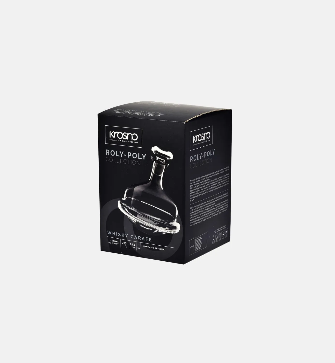 Krosno Roly-Poly karaffel 750 ml klar