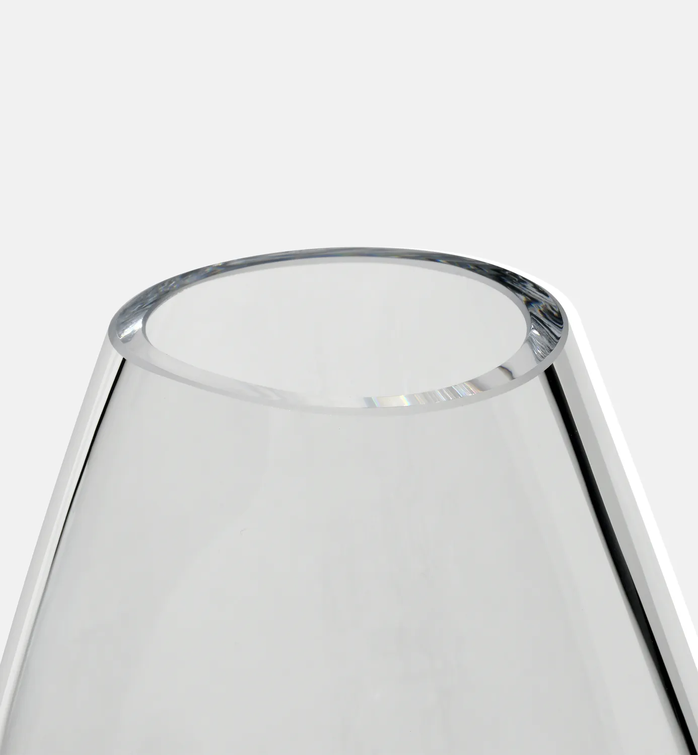 Krosno Flow vase 28 cm klar krystal
