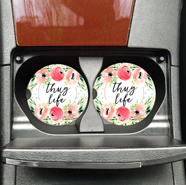 Mugsby Thug Life bil coaster sandsten sjov