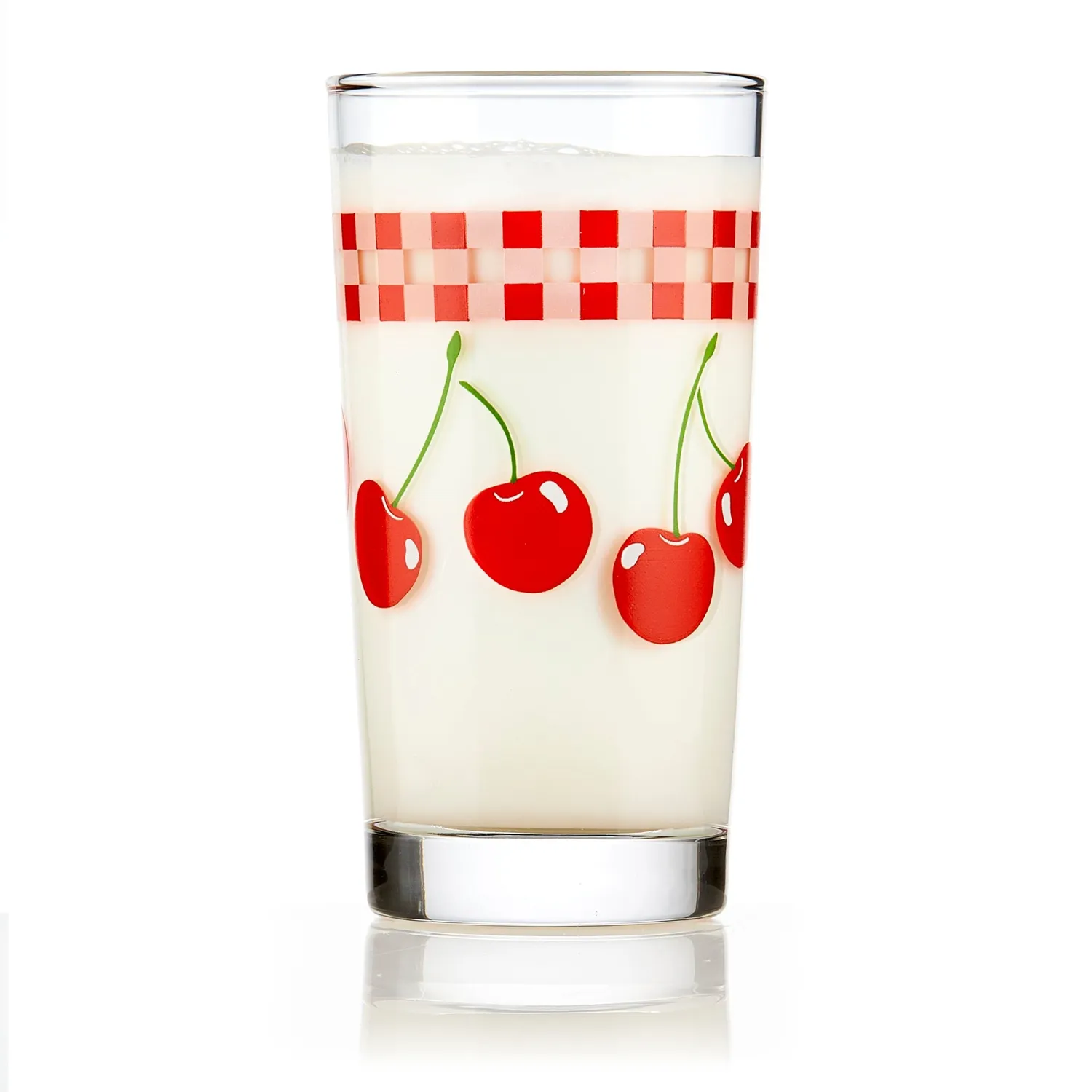 Libbey Vintage juiceglas 325 ml sæt med 4 frugtmotiv