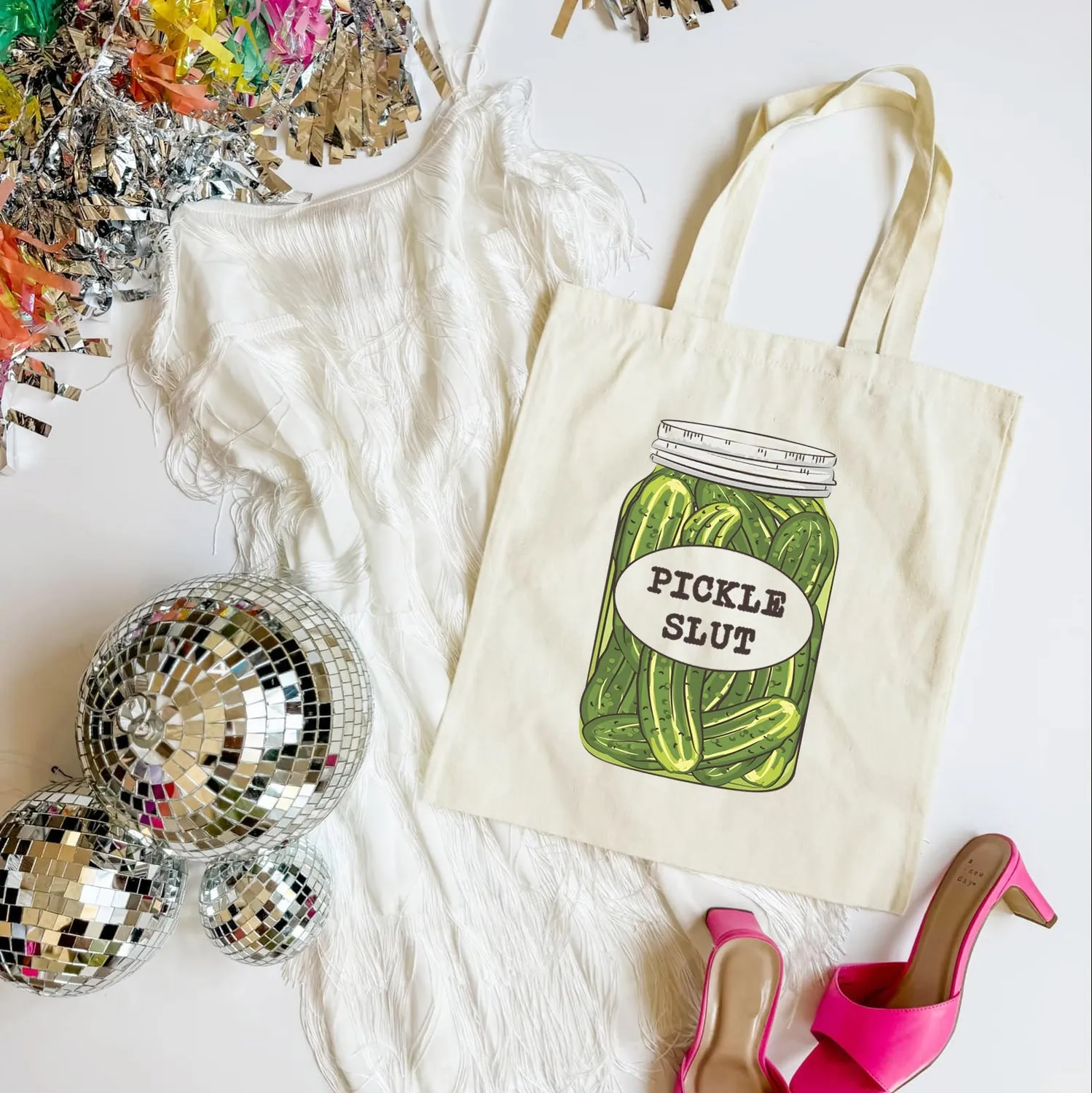 Mugsby Pickle Slut mulepose bomuld 38x40 cm sjov