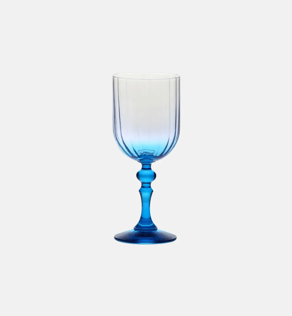 Krosno Ombré vinglas turkis stilk 300 ml