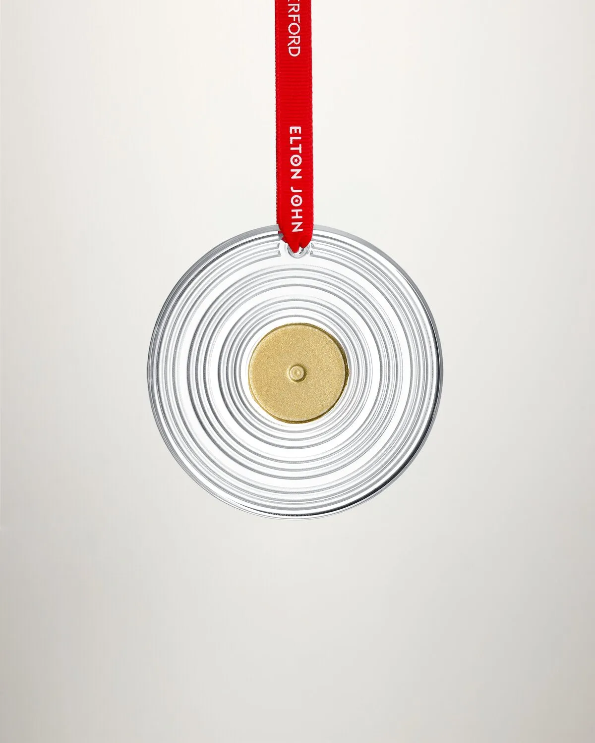 Waterford Elton John vinyl julepynt krystal guld